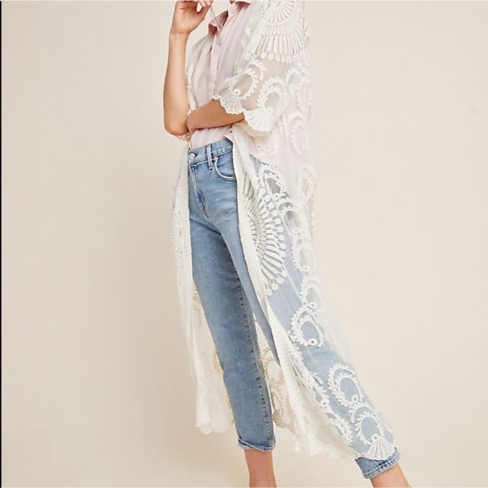 Anthropologie Angelica Lace Duster